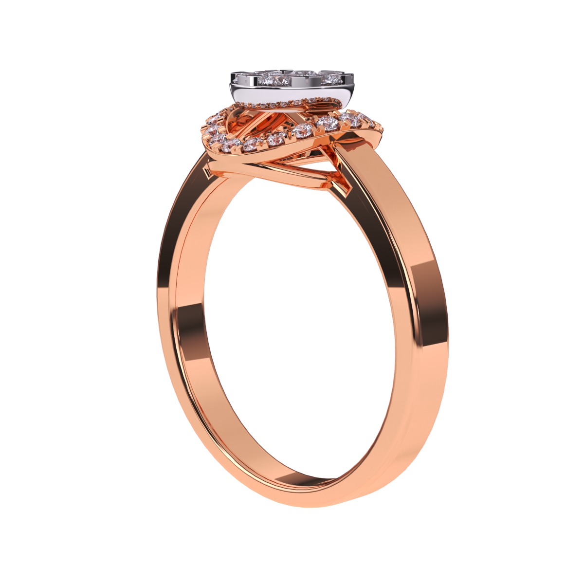 Amazing Round Halo Diamond Engagement Ring